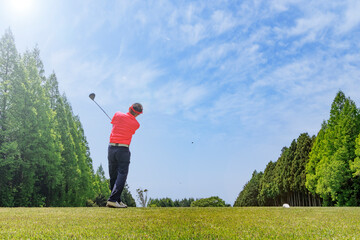 新緑が綺麗な気持ちの良いゴルフ場