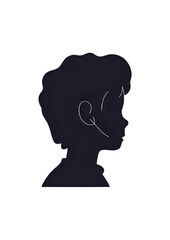 male head silhouette