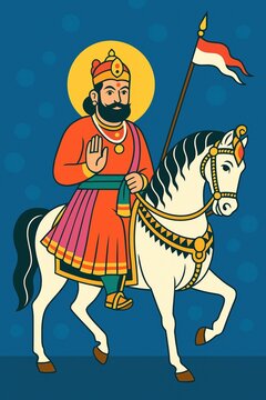 Ramdev jayanti poster illustration.