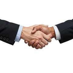 Handshake Image Symbolizing a Business Agreement on Transparent Background