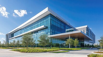 Medical buildings exterior, hospital architecture, healthcare facility, modern design, medical center, healthcare setting, hospital campus, building structure, urban landscape
