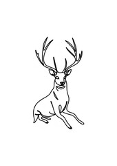 Fototapeta premium deer vector