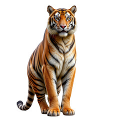 Fototapeta premium Majestic Tiger Displaying Strength and Elegance in Natural Habitat