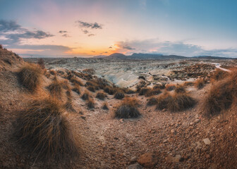 Sunset in the desert (Desierto de Murcia - Abanilla - Spain)