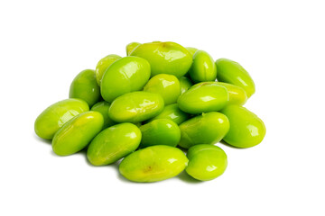 The High-resolution photograph of Japanese peas taken using the stacked focus technique.