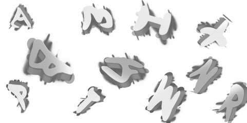 Naklejka premium hand-drawn chalk numerals, stock illustration in high resolution. A set of brilliant figures. The effect of a diamond. Transparent silvery jeweler icon.