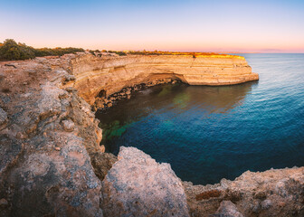 Evening in the beautiful Algarve (Praia da Morena - Algarve - Portugal)