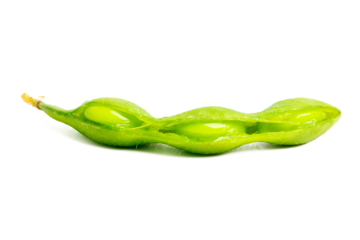 The High-resolution photograph of Japanese peas taken using the stacked focus technique.