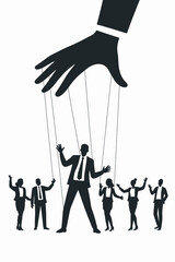 Business Manipulation Concept Illustration