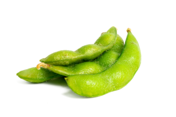 The High-resolution photograph of Japanese peas taken using the stacked focus technique.