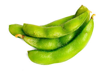 The High-resolution photograph of Japanese peas taken using the stacked focus technique.