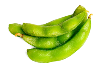 The High-resolution photograph of Japanese peas taken using the stacked focus technique.