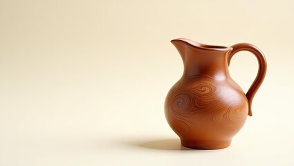 old jug on a wooden background