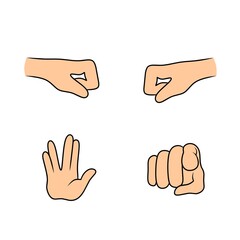 hand symbol illustration