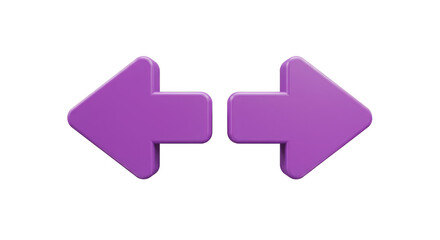 Illustration Two Purple Arrow Sign Navigate Left Right Direction