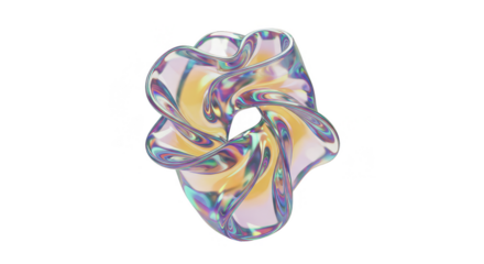 Iridescent Holographic Shape Abstract Background Texture Transparent