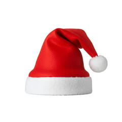 Festive Santa Hat Isolated On Transparent Background For Christmas