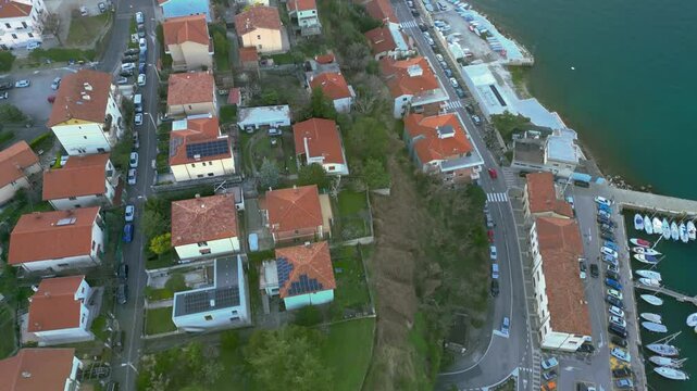 Muggia and its gulf from above