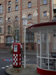 Fototapeta premium Historische Tankstelle in Frankfurt