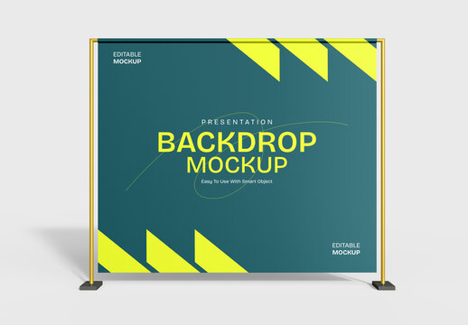 Backdrop Mockup Presentation Display Design