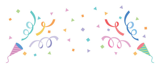 パーティークラッカーのイラスト