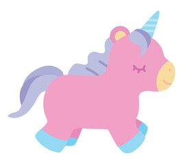 ユニコーンのぬいぐるみのイラスト