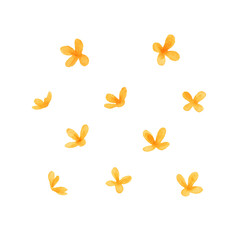 キンモクセイ イラスト 水彩 金木犀