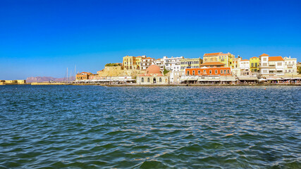 Obraz premium Venetian port in Chania, Crete