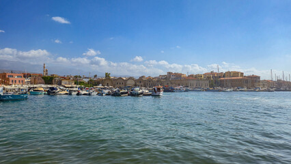 Fototapeta premium Venetian port in Chania, Crete