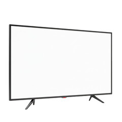Naklejka premium Isolated PNG of a Modern Black Television for Commercial Use