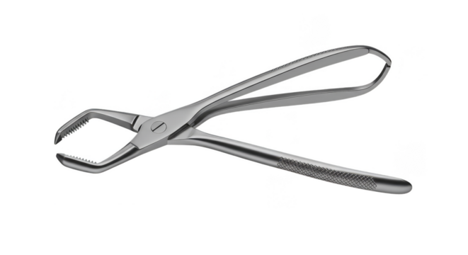 Isolated Surgical Dental Forceps for Tooth Extraction Transparent PNG