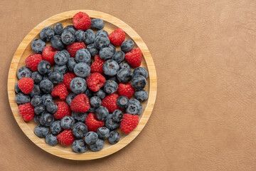 The High resolution fruit photo of mixed fruits including cherries, raspberries and blueberries...