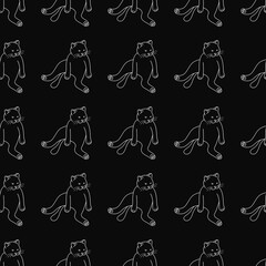 Cute cat pattern images are suitable for printing on product surfaces