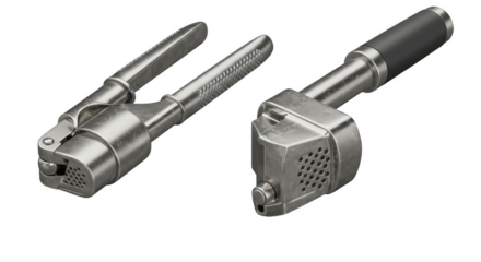 Metal Tool Equipment Silver Machine with Transparent Background