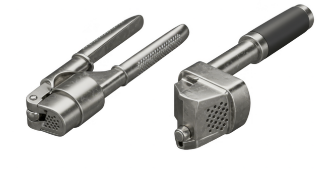 Metal Tool Equipment Silver Machine with Transparent Background