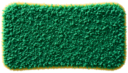 Teal Artificial Grass Rectangular Design