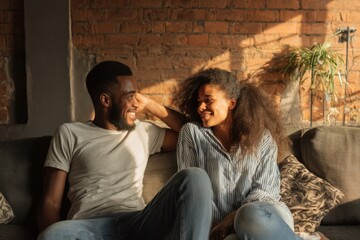 Naklejka premium Strengthen your relationship through meaningful conversations and shared moments