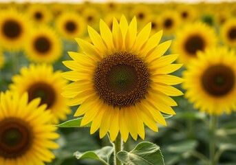 Fototapeta premium Golden Sunflower Field