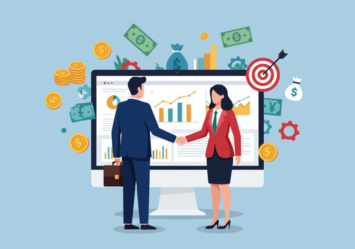 Successful Business Collaboration Achieving Financial Growth and Market Targets Through Strategic Partnership and Data Analysis