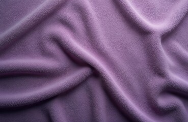 Fototapeta premium Violet faux suede texture. Soft fabric, smooth surface. Plain cloth background. Purple textile for fashion, design projects. Upholstery material. Top view.