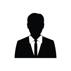 Business Avatar icon, Office man formal profile  vector, company work boy profile icon
