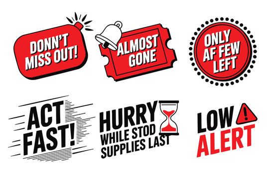 Urgent Sale Badges: Limited Time Offers & Flash Sale Designs