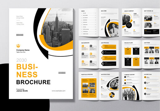 Business Brochure Template Layout