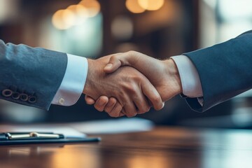 Car rental service concept, close-up of a rental agent handing over the car key to a customer after finalizing the rental contract, symbolizing convenience and mobility, Generative AI