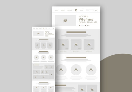 Clean UIUX Website Design Structure