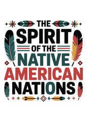 Native American Day Quote Typography T-Shirt Design