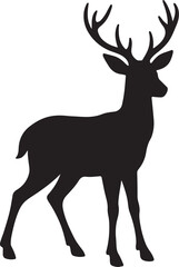 Obraz premium deer vector art হরিণ 