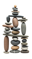 Stacked Rock Pebbles Sculpture Balance Harmony Stone Tower Background