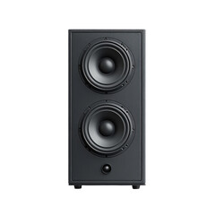 Obraz premium Hi Fi Audio Premium Black Speaker Studio Sound System Music Bass Equipment on transparent background