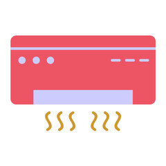 Air Conditioner Vector Design Icon Style